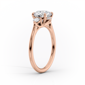The Lia Set With A 3 Carat Marquise Lab Diamond