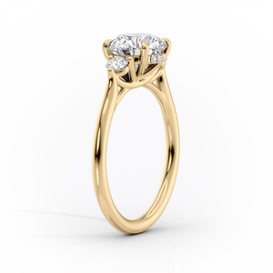 The Lia Set With A 2 Carat Marquise Lab Diamond