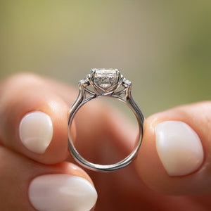 The Lia Set With A Princess Moissanite