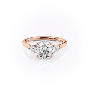 The Lia Set With A 2.5 Carat Round Moissanite