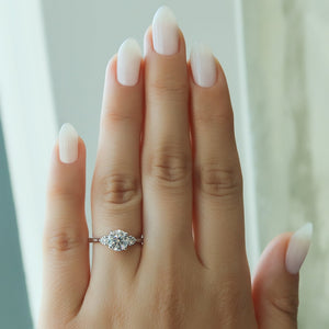 The Lia Set With A 1.5 Carat Round Lab Diamond