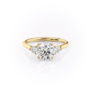 The Lia Set With A 1 Carat Round Lab Diamond