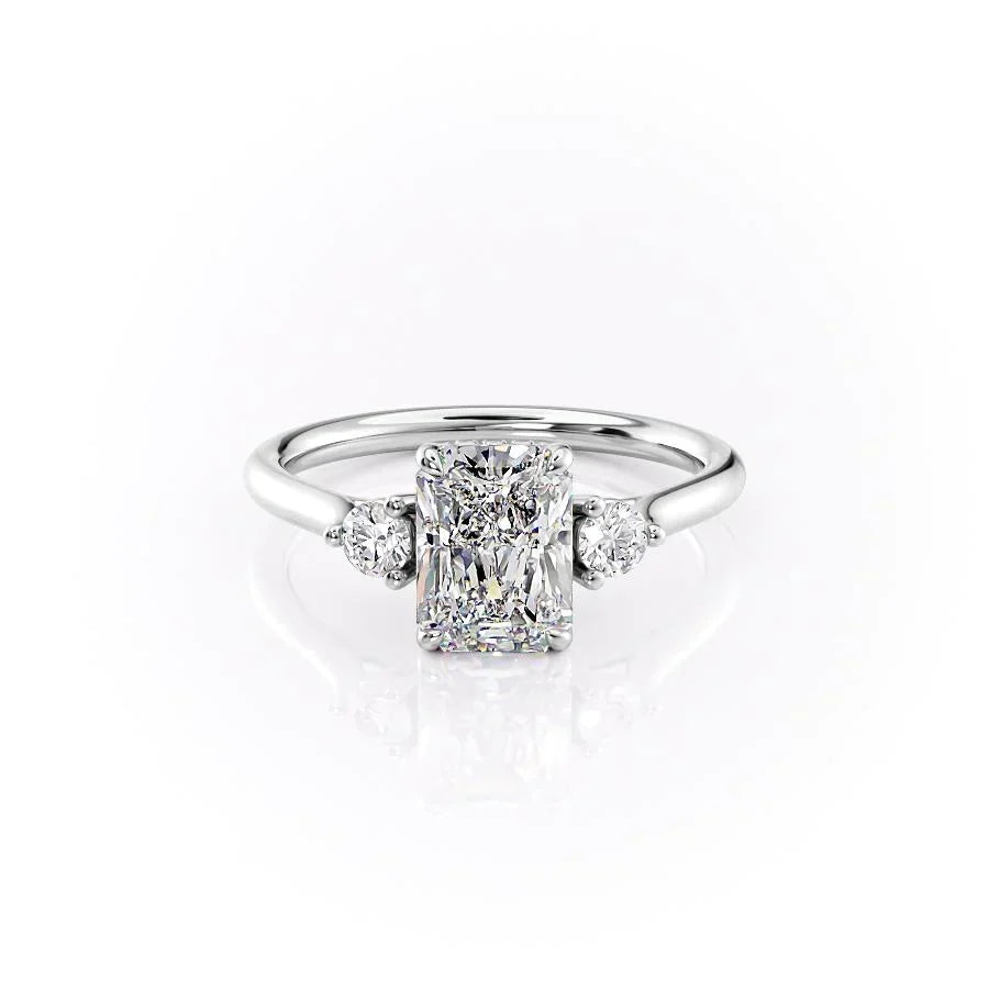 The Lia Set With A Radiant Moissanite
