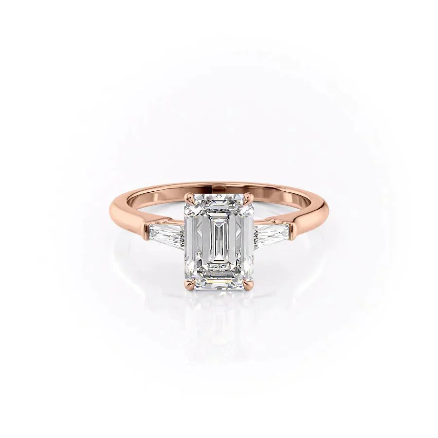 The Liv Set With A 3 Carat Emerald Lab Diamond