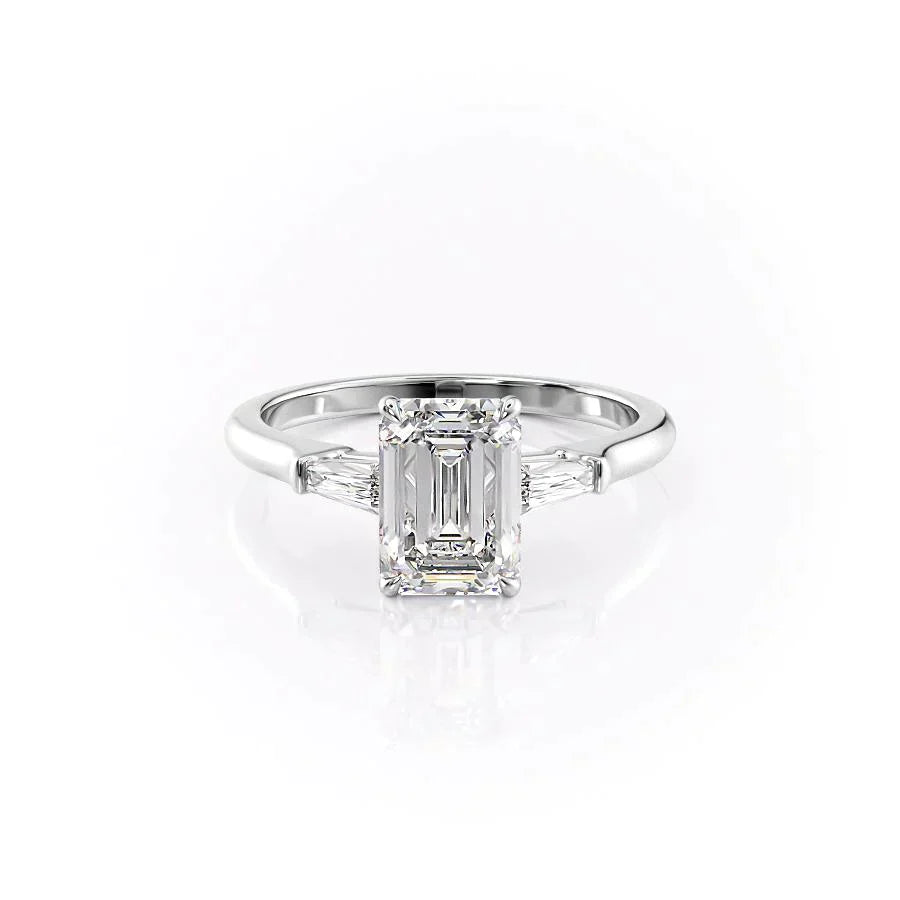 The Liv Set With A 3 Carat Emerald Lab Diamond