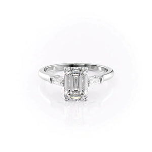 The Liv Set With A 2 Carat Emerald Lab Diamond