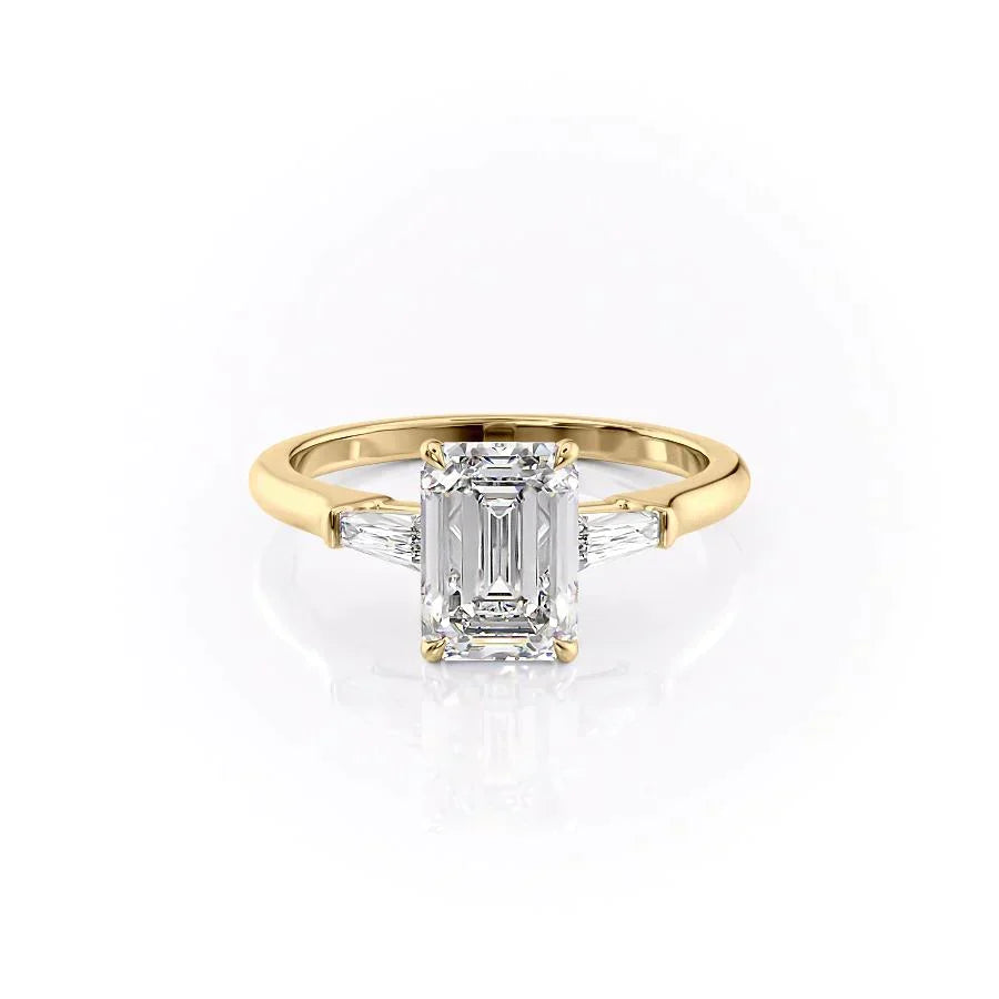 The Liv Set With A Emerald Lab Diamond
