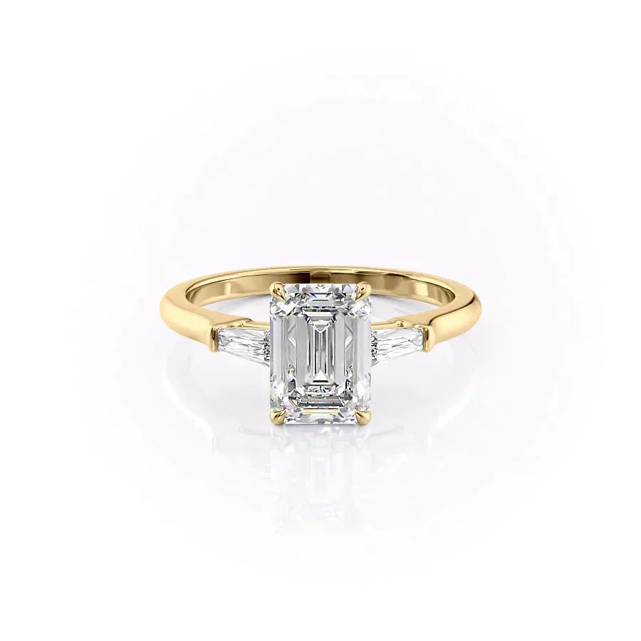 The Liv Set With A 1 Carat Emerald Lab Diamond