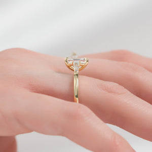 The Liv Set With A 1 Carat Emerald Lab Diamond