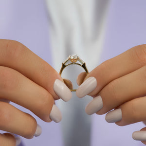 The Liv Set With A Marquise Moissanite