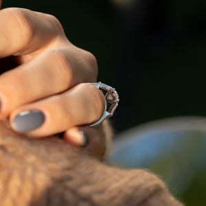 The Liv Set With A 1.5 Carat Oval Lab Diamond