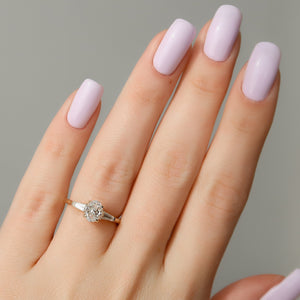 The Liv Set With A Oval Moissanite
