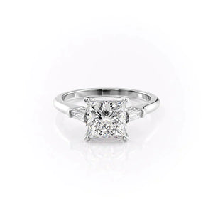 The Liv Set With A 3.5 Carat Princess Moissanite