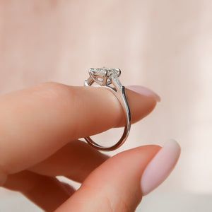 The Liv Set With A Princess Moissanite