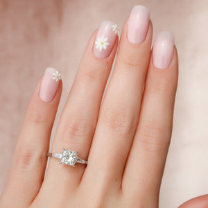 The Liv Set With A Princess Moissanite