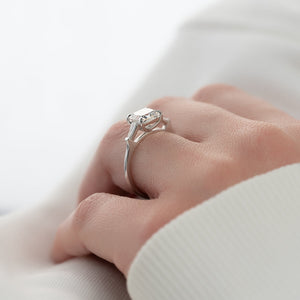 The Liv Set With A Princess Moissanite