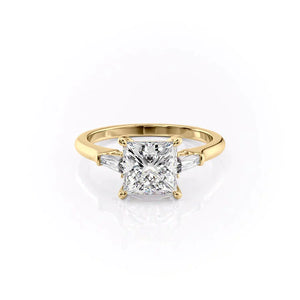 The Liv Set With A 3.5 Carat Princess Moissanite