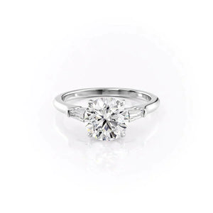 The Liv Set With A 3.5 Carat Round Moissanite
