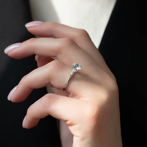 The Liv Set With A Round Moissanite