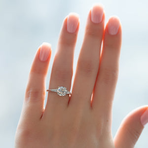 The Liv Set With A 2 Carat Round Lab Diamond