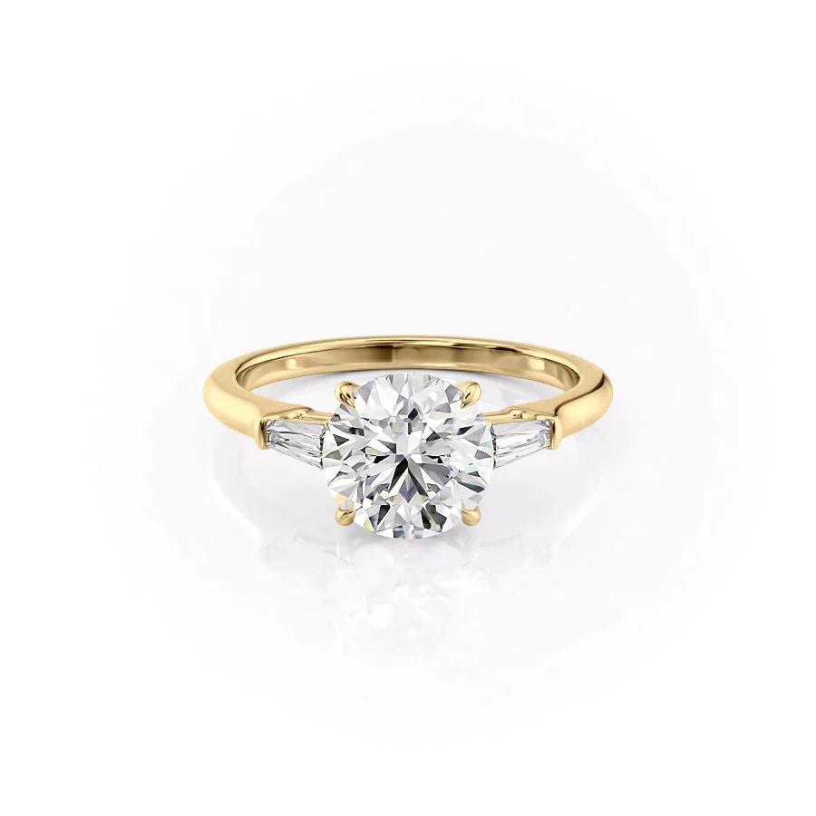 The Liv Set With A 1 Carat Round Lab Diamond