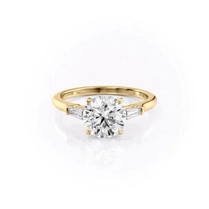 The Liv Set With A 3 Carat Round Lab Diamond