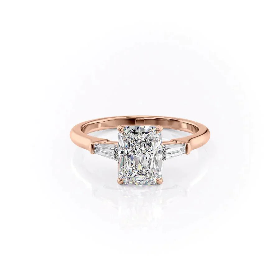 The Liv Set With A 3 Carat Radiant Lab Diamond
