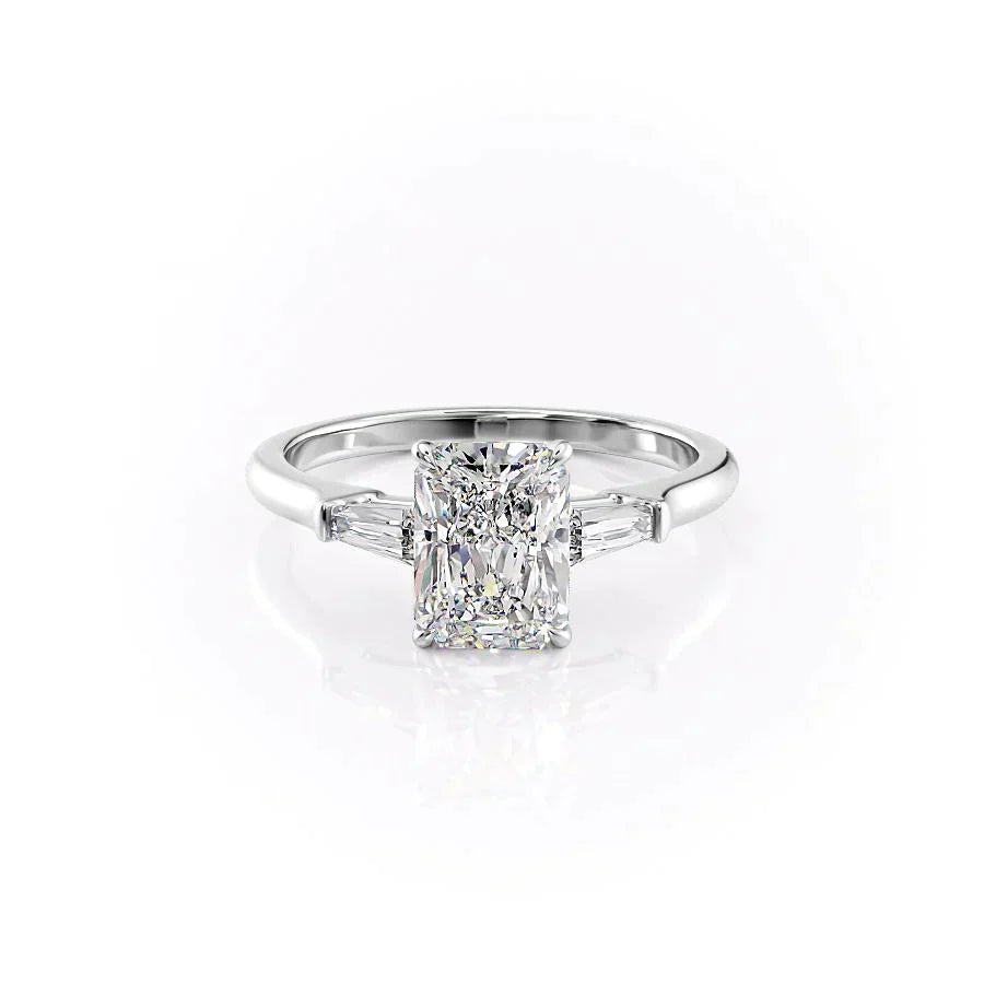 The Liv Set With A 3 Carat Radiant Lab Diamond
