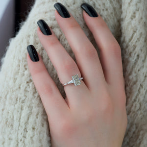 The Liv Set With A Radiant Moissanite