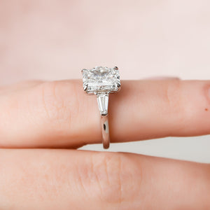 The Liv Set With A Radiant Moissanite