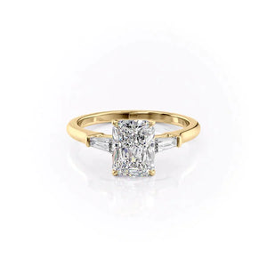 The Liv Set With A 2.5 Carat Radiant Moissanite