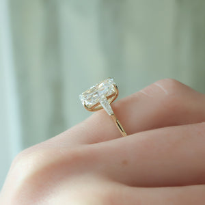 The Liv Set With A 3 Carat Radiant Lab Diamond