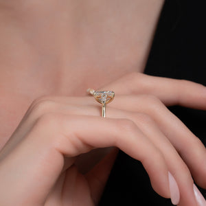 The Liv Set With A 3 Carat Radiant Lab Diamond