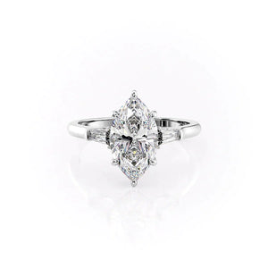 The Liv Set With A 2 Carat Marquise Lab Diamond