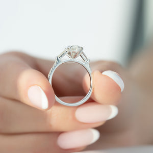 The Pave Liv Set With A 1 Carat Marquise Lab Diamond