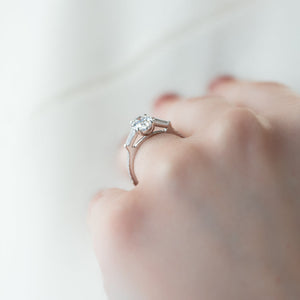 The Pave Liv Set With A 1 Carat Oval Lab Diamond