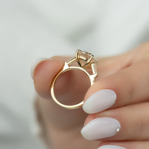 The Pave Liv Set With A Round Lab Diamond