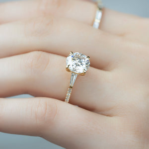 The Pave Liv Set With A 2 Carat Round Lab Diamond