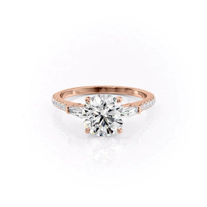 The Pave Liv Set With A 3 Carat Round Lab Diamond
