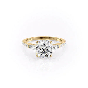 The Pave Liv Set With A 2 Carat Round Lab Diamond