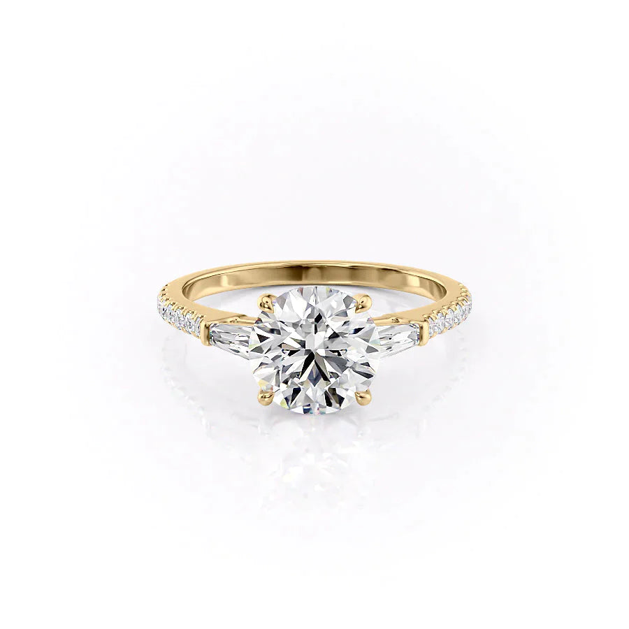 The Pave Liv Set With A 1 Carat Round Lab Diamond