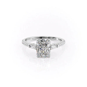 The Pave Liv Set With A 3 Carat Radiant Lab Diamond