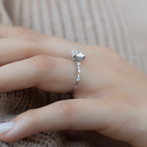 The Hidden Halo Penelope Set With A 1 Carat Cushion Lab Diamond