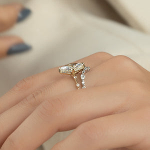 The Hidden Halo Penelope Set With A 2.5 Carat Marquise Lab Diamond