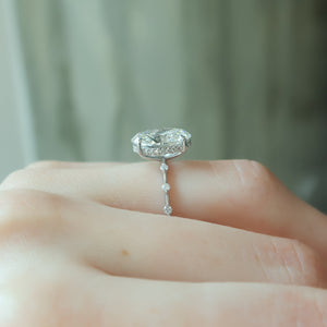 The Penelope Set With A 4.5 Carat Oval Moissanite