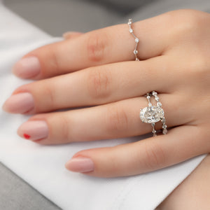 The Penelope Set With A 4.5 Carat Oval Moissanite
