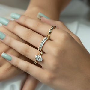 The Hidden Halo Penelope Set With A 1 Carat Oval Lab Diamond