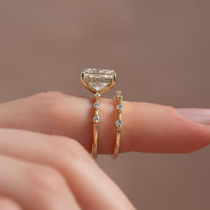 The Penelope Set With A 1.5 Carat Princess Moissanite