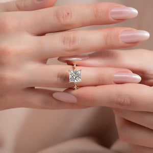 The Penelope Set With A 1.5 Carat Princess Moissanite