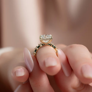 The Penelope Set With A 1.5 Carat Princess Moissanite